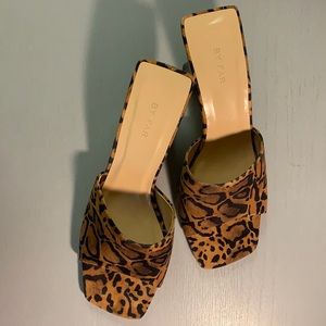 By Far Heeled slides, size 39, fits US size 7.5-8